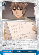 将来のスケジュール